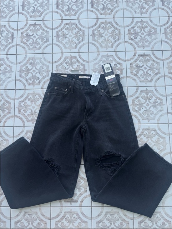 Levi's Denim - Levi’s black ripped baggy dad jeans 27 NWT